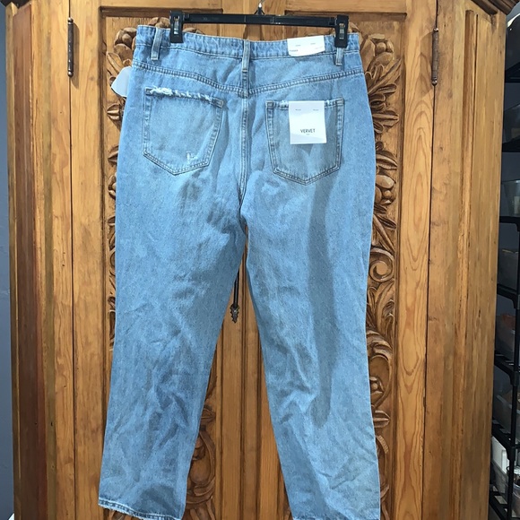 NWT Vervet Blue Emma style distressed mom jean size 32 - Picture 3 of 8